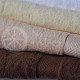 Cotton terry towel brown